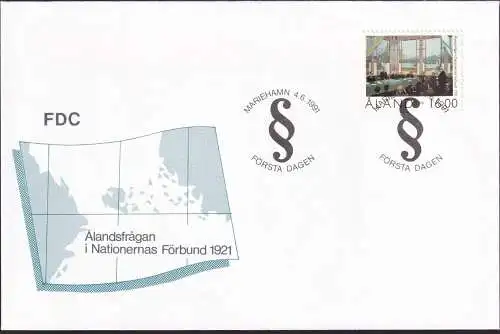 ALAND 1991 Mi-Nr. 53  FDC