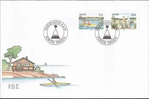 ALAND 1991 Mi-Nr. 51/52  FDC