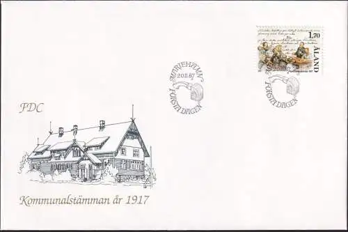 ALAND 1987 Mi-Nr. 25  FDC