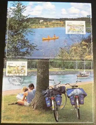 ALAND 1991 Mi-Nr. MK 51/52 Maximumkarten 6-7