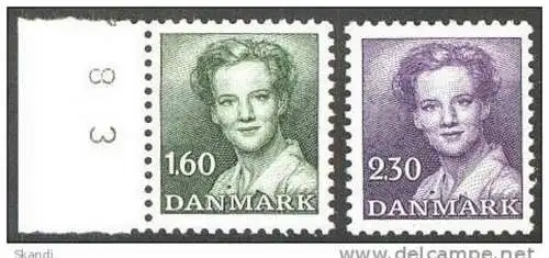 DÄNEMARK 1982 Mi-Nr. 759/60 ** MNH