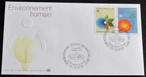 UNO GENF 1982 Mi-Nr. 105/06 FDC