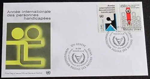 UNO GENF 1981 Mi-Nr. 97/98 FDC