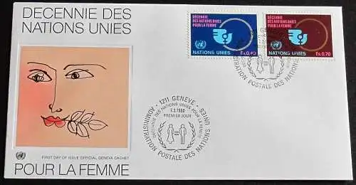 UNO GENF 1980 Mi-Nr. 89/90 FDC