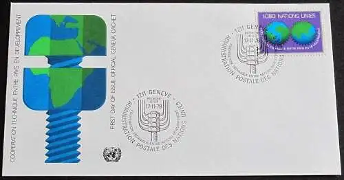 UNO GENF 1978 Mi-Nr. 80 FDC