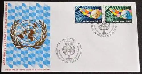 UNO GENF 1978 Mi-Nr. 78/79 FDC