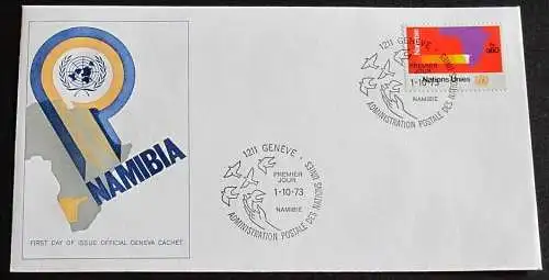 UNO GENF 1973 Mi-Nr. 34 FDC