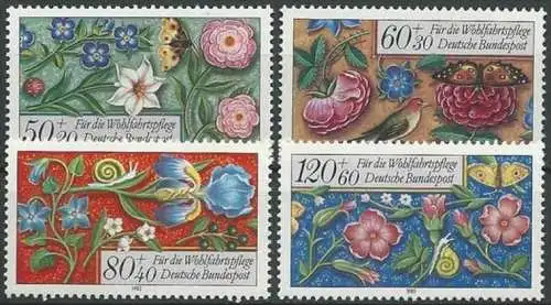 DEUTSCHLAND 1985 Mi-Nr. 1259/62 ** MNH