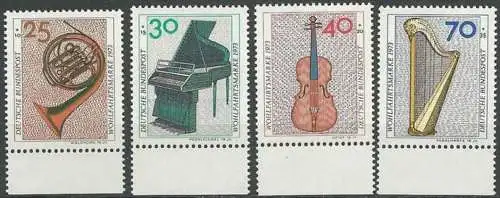 DEUTSCHLAND 1973 Mi-Nr. 782/85 ** MNH