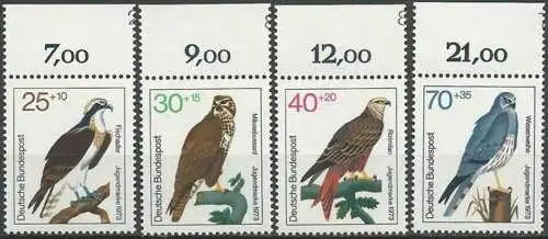 DEUTSCHLAND 1973 Mi-Nr. 754/57 ** MNH