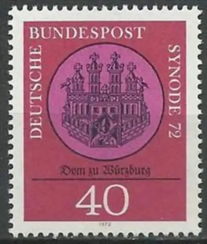 DEUTSCHLAND 1972 Mi-Nr. 752 ** MNH