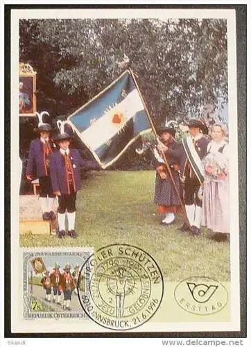 ÖSTERREICH 1996 Mi-Nr. 2192 Maximumkarte MK/MC