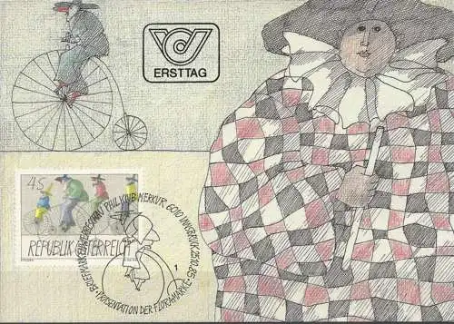 ÖSTERREICH 1985 Mi-Nr. 1829 MK MC Maximumkarte