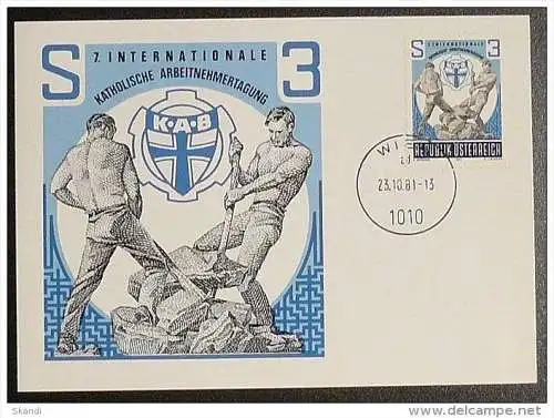 ÖSTERREICH 1981 Mi-Nr. 1688 Maximumkarte MK/MC