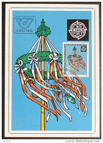 ÖSTERREICH 1981 Mi-Nr. 1671 Maximumkarte MK/MC