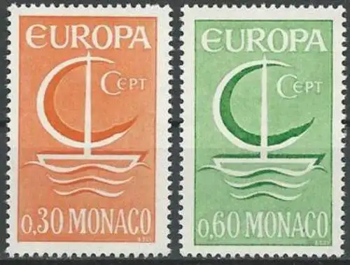 MONACO 1966 Mi-Nr. 835/36 ** MNH - CEPT