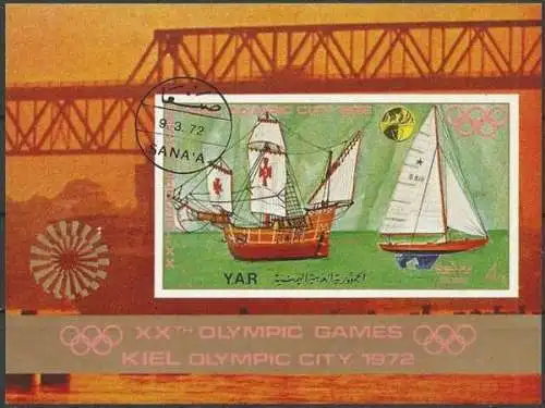 JEMEN YEMEN 1971 Mi-Nr. Block 171 o used