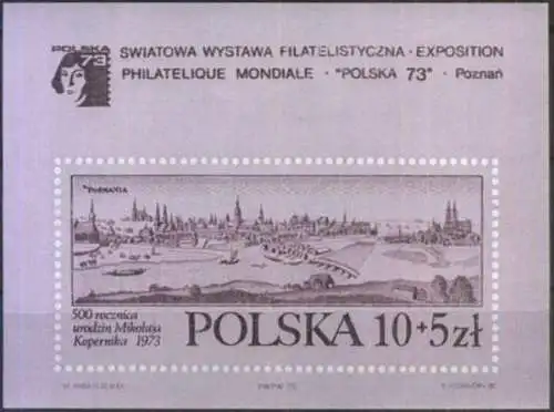 POLEN 1973 Mi-Nr. Block 56 ** MNH