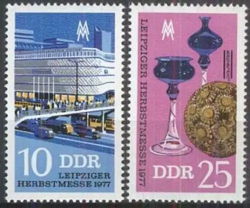 DDR 1977 Mi-Nr. 2250/51 ** MNH