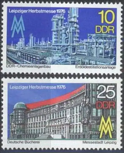 DDR 1976 Mi-Nr. 2161/62 ** MNH