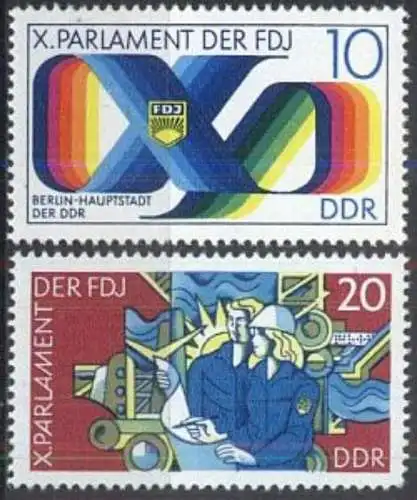 DDR 1976 Mi-Nr. 2133/34 ** MNH