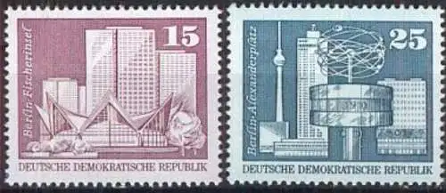 DDR 1973 Mi-Nr. 1853/54 ** MNH