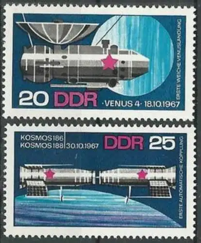 DDR 1968 Mi-Nr. 1341/42 ** MNH