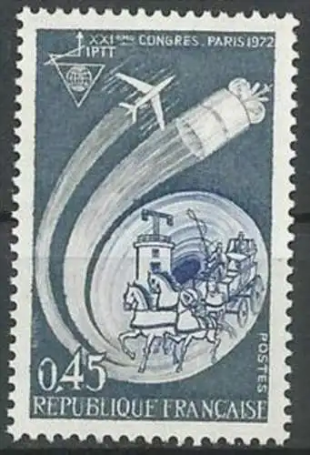 FRANKREICH 1972 Mi-Nr. 1801 ** MNH