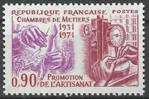 FRANKREICH 1971 Mi-Nr. 1768 ** MNH