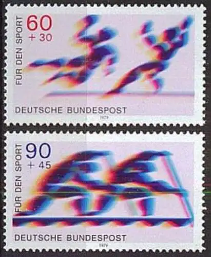 DEUTSCHLAND 1979 Mi-Nr. 1009/10 ** MNH