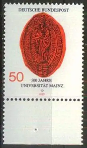 DEUTSCHLAND 1977 Mi-Nr. 938 ** MNH