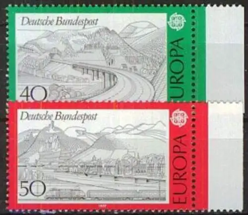 DEUTSCHLAND 1977 Mi-Nr. 934/35 ** MNH