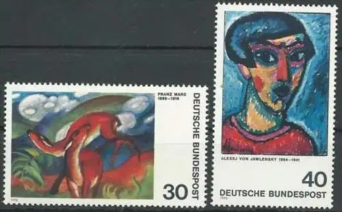 DEUTSCHLAND 1974 Mi-Nr. 798/99 ** MNH