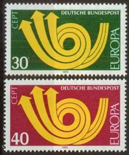 DEUTSCHLAND 1973 Mi-Nr. 768/69 ** MNH