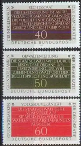 DEUTSCHLAND 1981 Mi-Nr. 1105/07 ** MNH