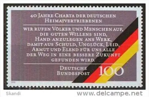 DEUTSCHLAND 1990 Mi-Nr. 1470 ** MNH