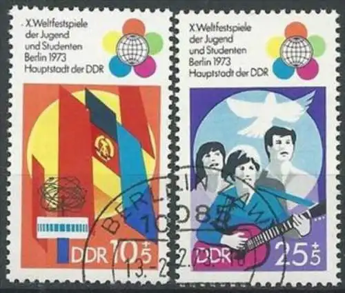 DDR 1973 Mi-Nr. 1829/30 o used - aus Abo