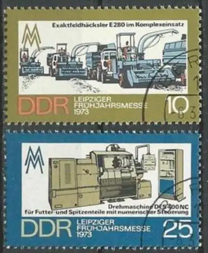 DDR 1973 Mi-Nr. 1832/33 o used - aus Abo