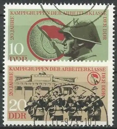 DDR 1973 Mi-Nr. 1874/75 o used - aus Abo