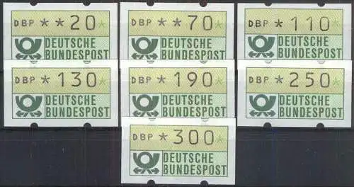 DEUTSCHLAND 1982 Mi-Nr. ATM 1.1 hu VS 2 Automatenmarken ** MNH