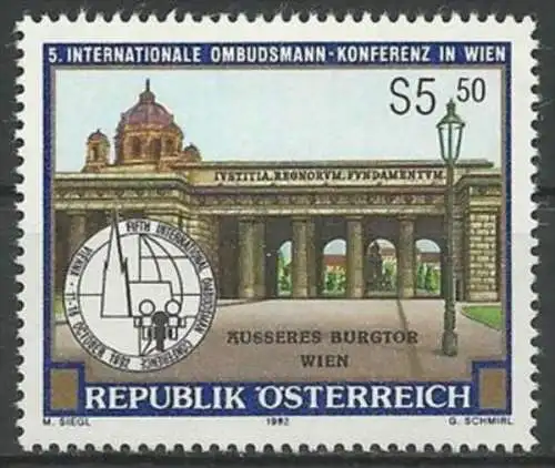 ÖSTERREICH 1992 Mi-Nr. 2076 ** MNH