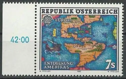 ÖSTERREICH 1992 Mi-Nr. 2062 ** MNH