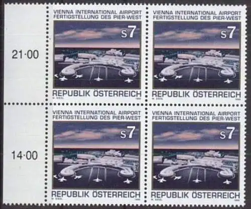 ÖSTERREICH 1996 Mi-Nr. 2180 Viererblock ** MNH