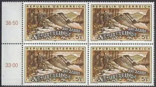 ÖSTERREICH 1995 Mi-Nr. 2154 Viererblock ** MNH