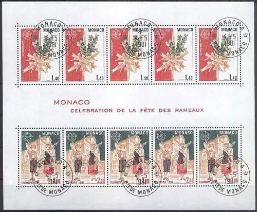 MONACO 1981 Mi-Nr Block 17 o used