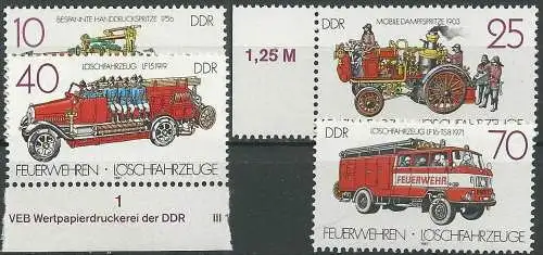 DDR 1987 Mi-Nr. 3101/04 ** MNH