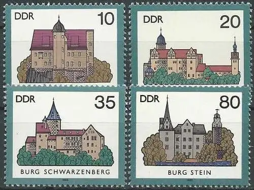 DDR 1985 Mi-Nr. 2976/79 ** MNH