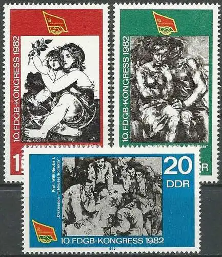 DDR 1982 Mi-Nr. 2699/01 ** MNH