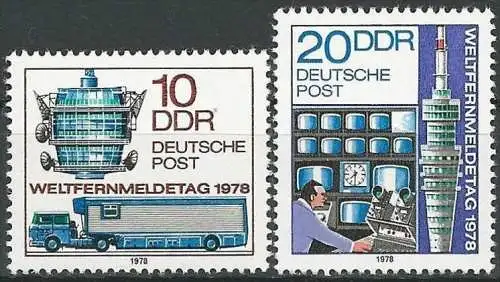 DDR 1978 Mi-Nr. 2316/17 ** MNH