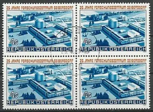 ÖSTERREICH 1981 Mi-Nr. 1673 Viererblock o used - ABO-Ware